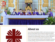 Tablet Screenshot of kmss-caritasmyanmar.org